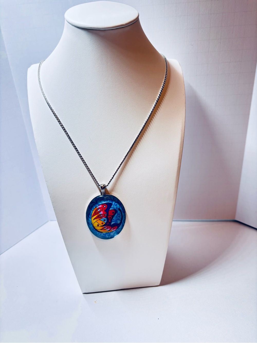Brighton Free Spirit Butterfly Pendant Necklace Pristine